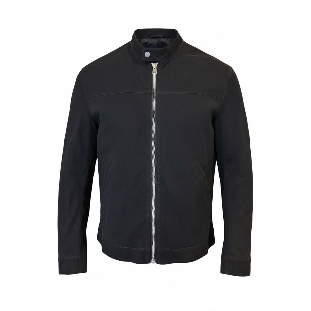 Front view: Quince Mens 100% Suede Café Racer Jacket, Large NWT