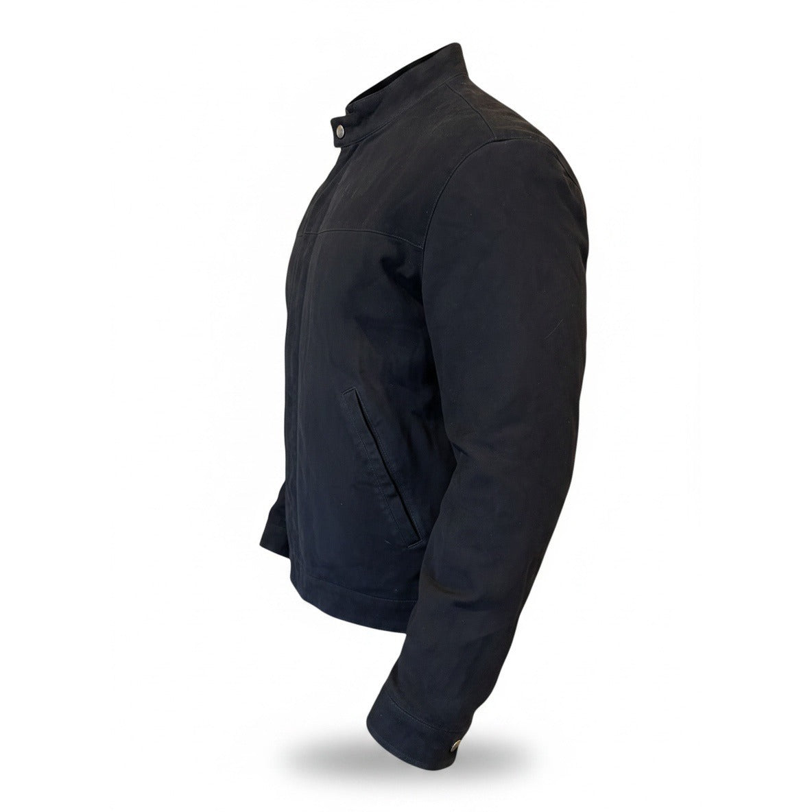 Quince Mens 100% Suede Café Racer Jacket, Large NWT