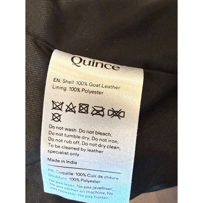 Quince Mens 100% Suede Café Racer Jacket, Large NWT