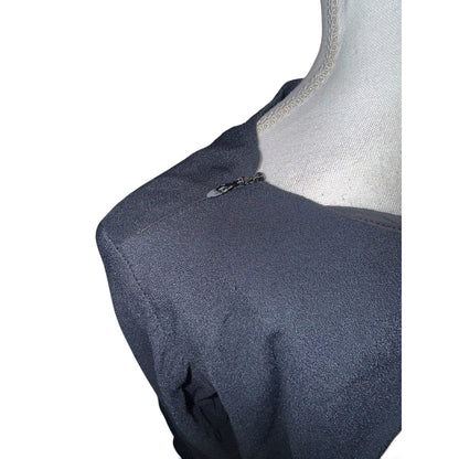 Balenciaga Paris Womens Black Long-Sleeve Blouse Side Zipper Size 40/US 4
