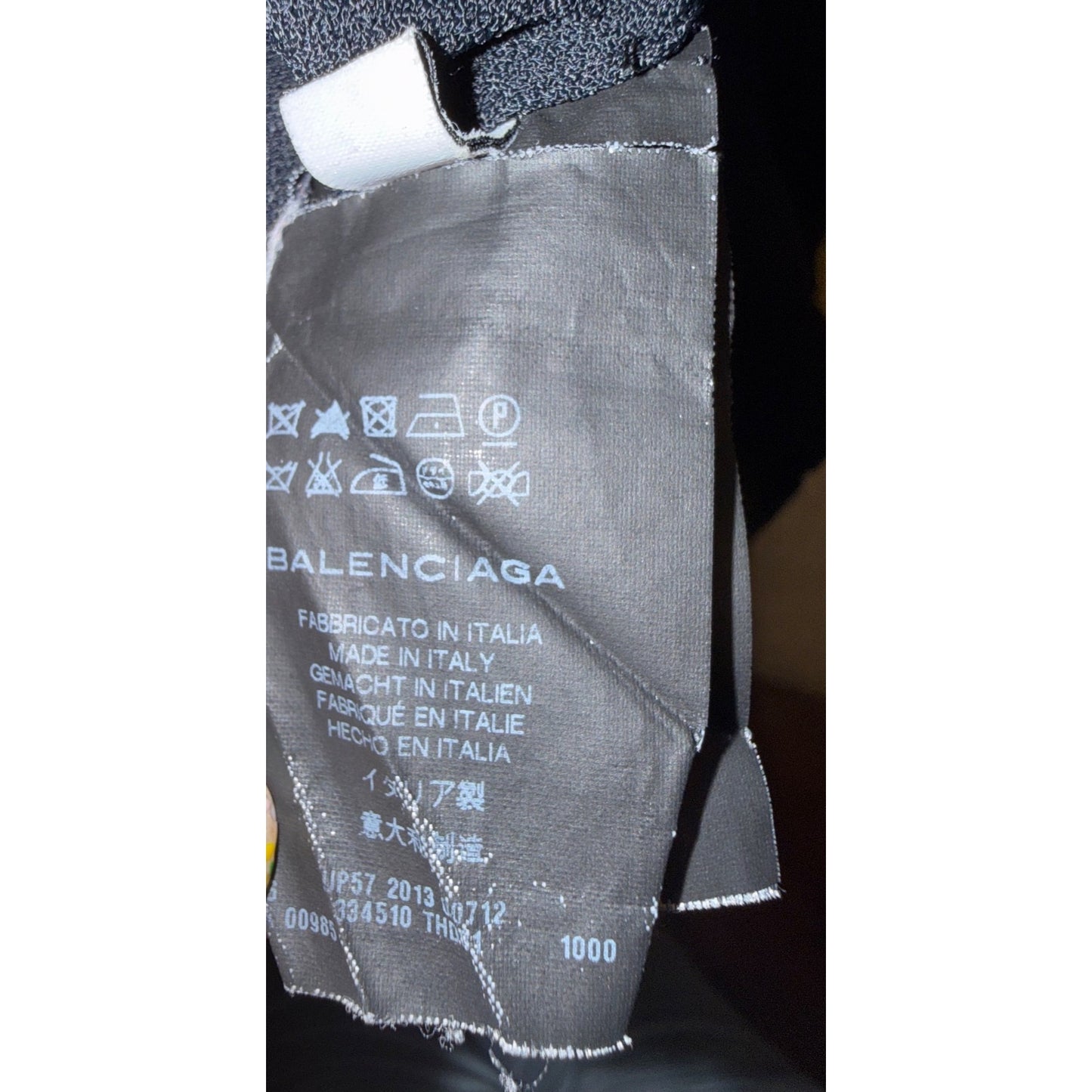 Balenciaga Paris Womens Black Long-Sleeve Blouse Side Zipper Size 40/US 4
