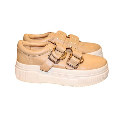 J/Slides Women's Waldo Studded Buckled Platform Sneakers, Size 7 New