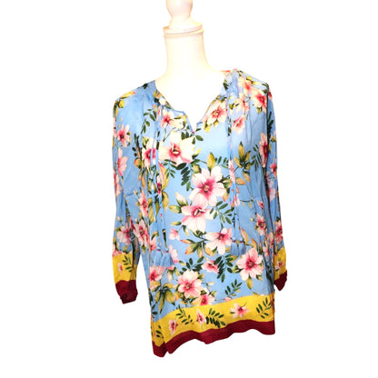 Johnny Was Geneva Floral Blouse, Small NWT