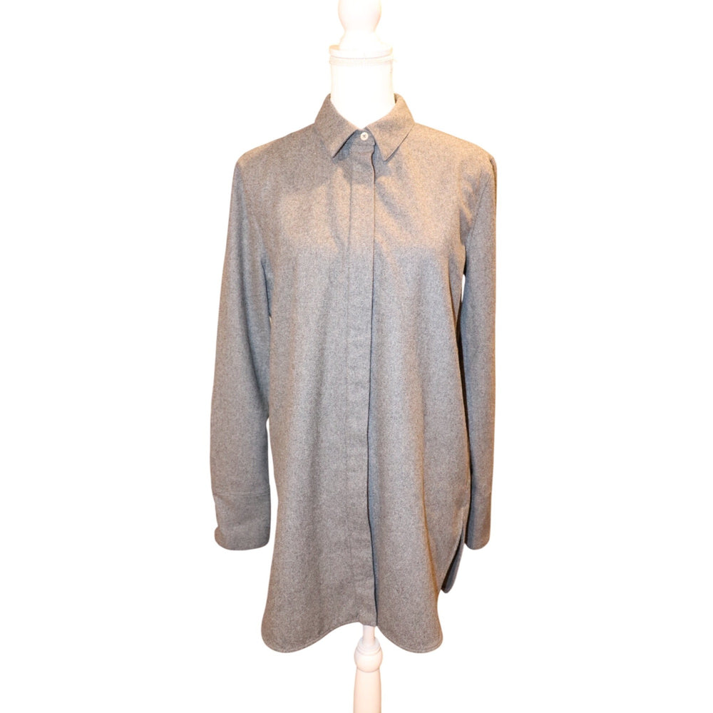 Front view: Jil Sander Wool Shirt Womens, Size 36