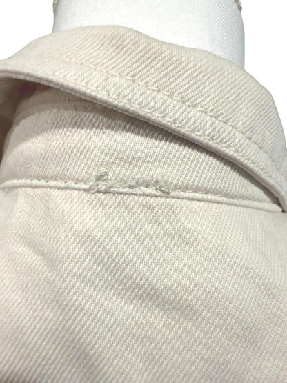 Free People We the Free Tiered Utility Shirt Dress – Size Small (Ivory)