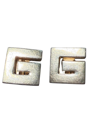 Vintage Givenchy “G” Gold Tone Clip-On Earrings