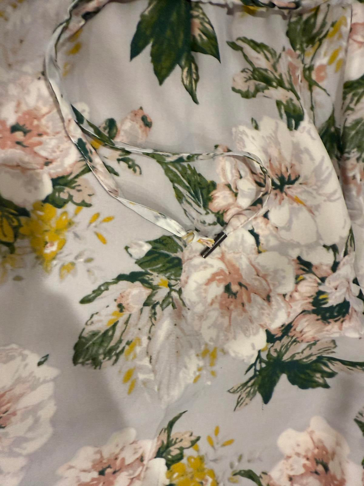 Joie Floral Print Silk Pants Size L