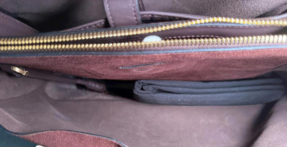 rag & bone Brown Suede and Leather Shoulder Bag