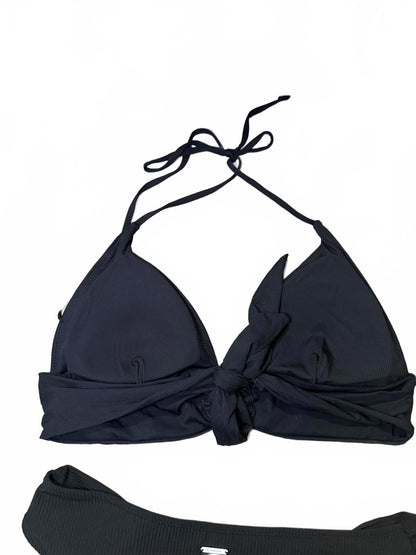 New Black Two-Piece Bikini Swimwear Set, large