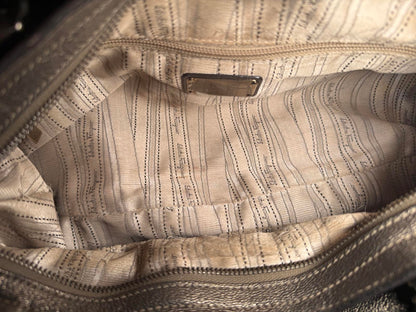 Salvatore Ferragamo Metallic Leather Gancini Tote