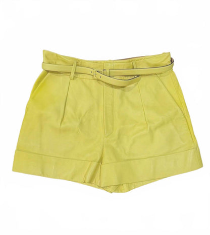 Gucci Leather Women's Shorts with Belt, size 4