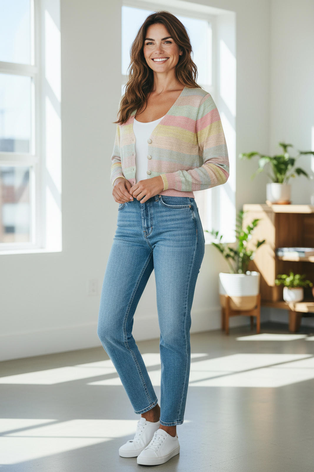 LoveShackFancy Asteria Crop Cardigan, Medium NWT