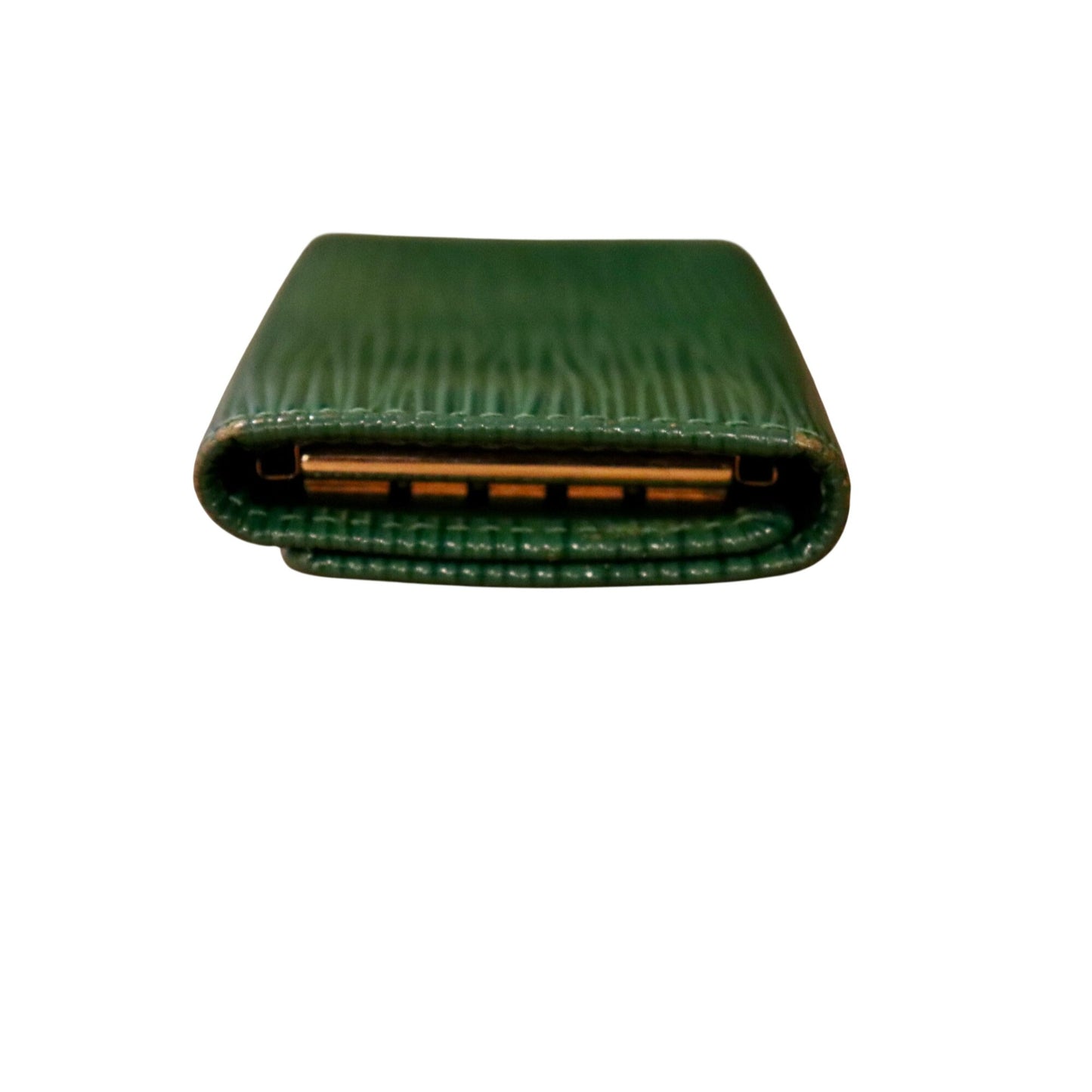 Louis Vuitton Green Epi Leather Key Holder Wallet With Gold Hardware