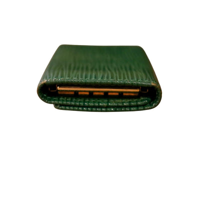 Louis Vuitton Green Epi Leather Key Holder Wallet With Gold Hardware