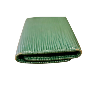 Louis Vuitton Green Epi Leather Key Holder Wallet With Gold Hardware