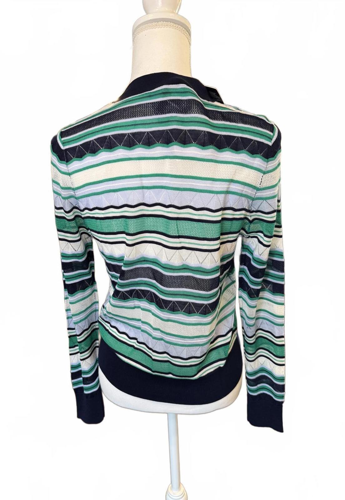 Happy Sheep Striped Knit Cardigan, Small (NWT)