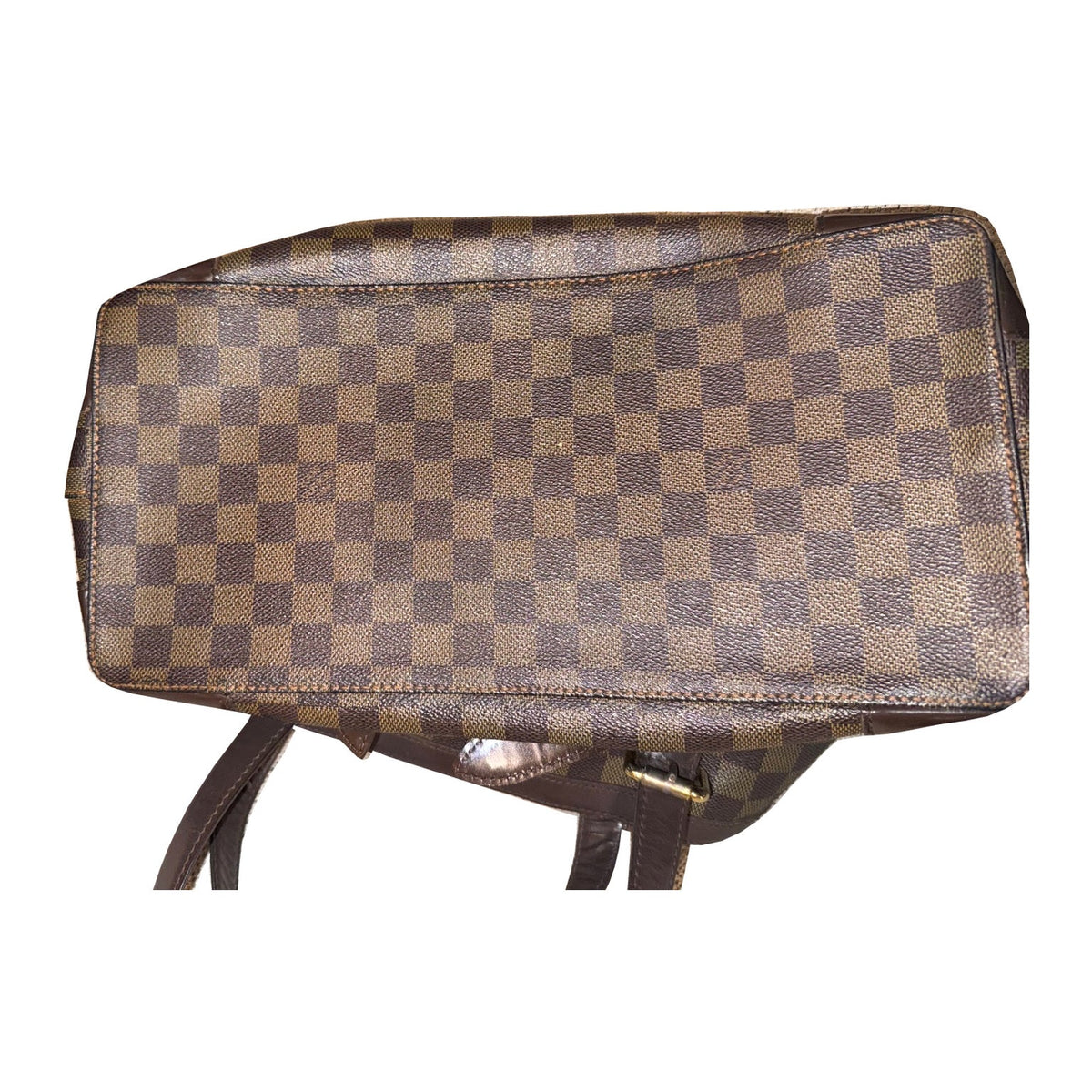 Louis Vuitton Hampstead MM Damier Ebene Tote with Red Lining