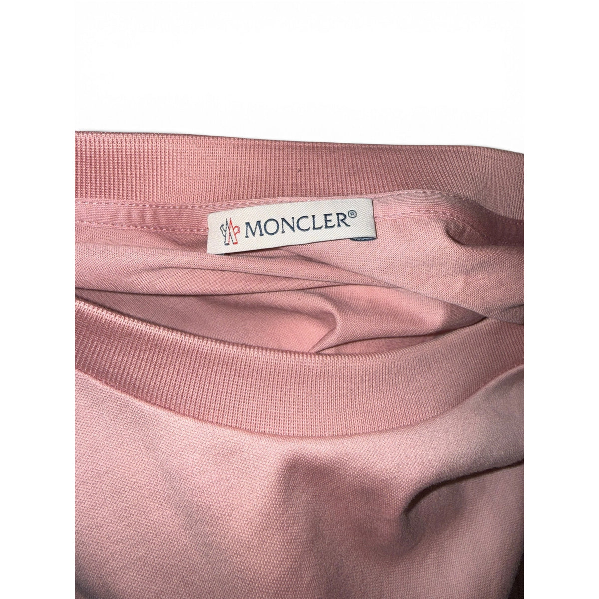 Moncler Dusty Pink Cotton Cinched-Back Pocket Top