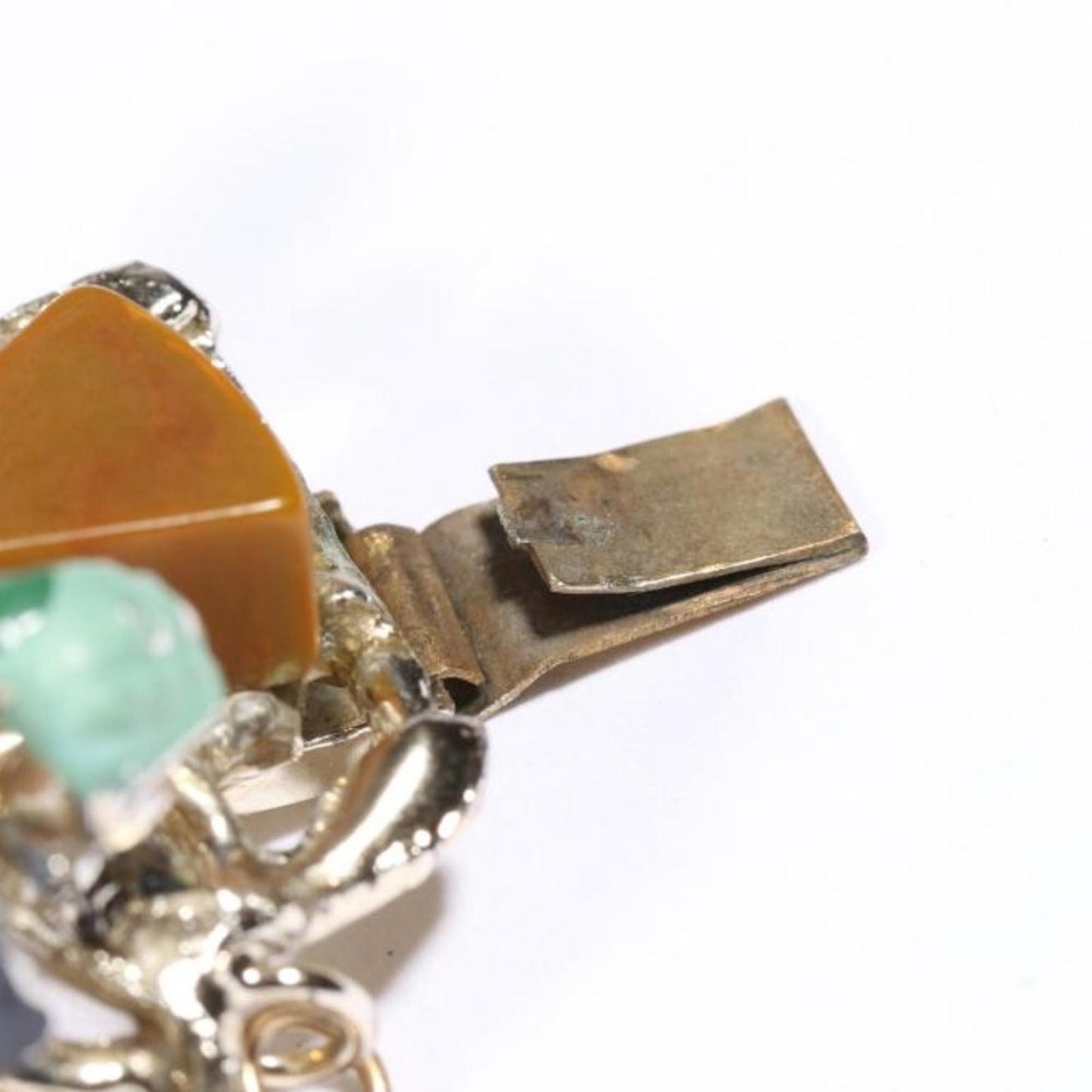 Vintage Unsigned Hobe Egyptian Revival And Bakelite Accented Bracelet