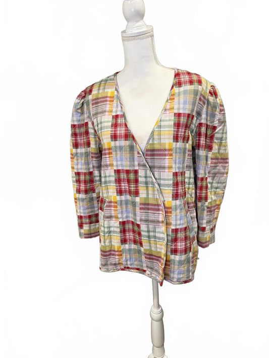 Cinq à Sept Triss Quilted Organic Cotton Wrap Jacket, Medium NWT