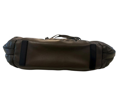 AllSaints Large Quilted Leather Tote, Brown (Oversized Carryall)