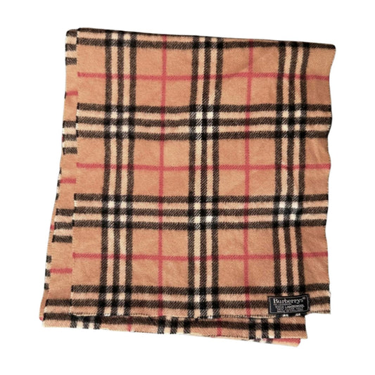 Vintage Burberry Classic Lambswool Novacheck Scarf