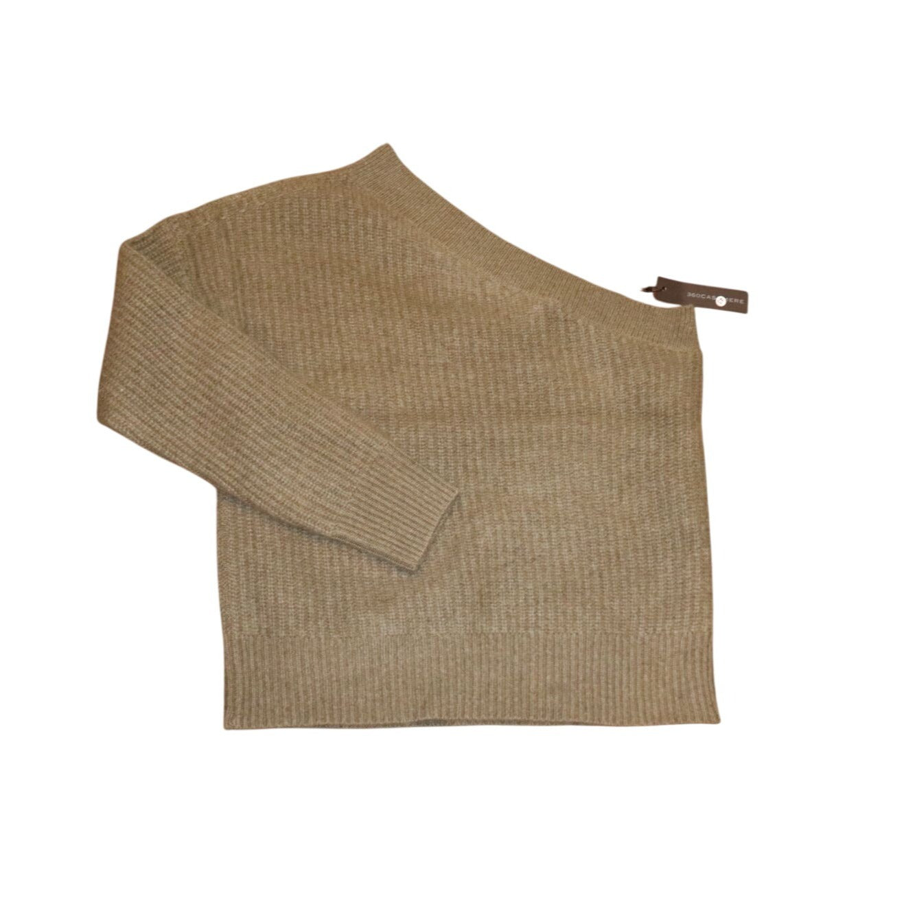 360Cashmere Lena One-Shoulder 100% Cashmere Sweater, Small NWT