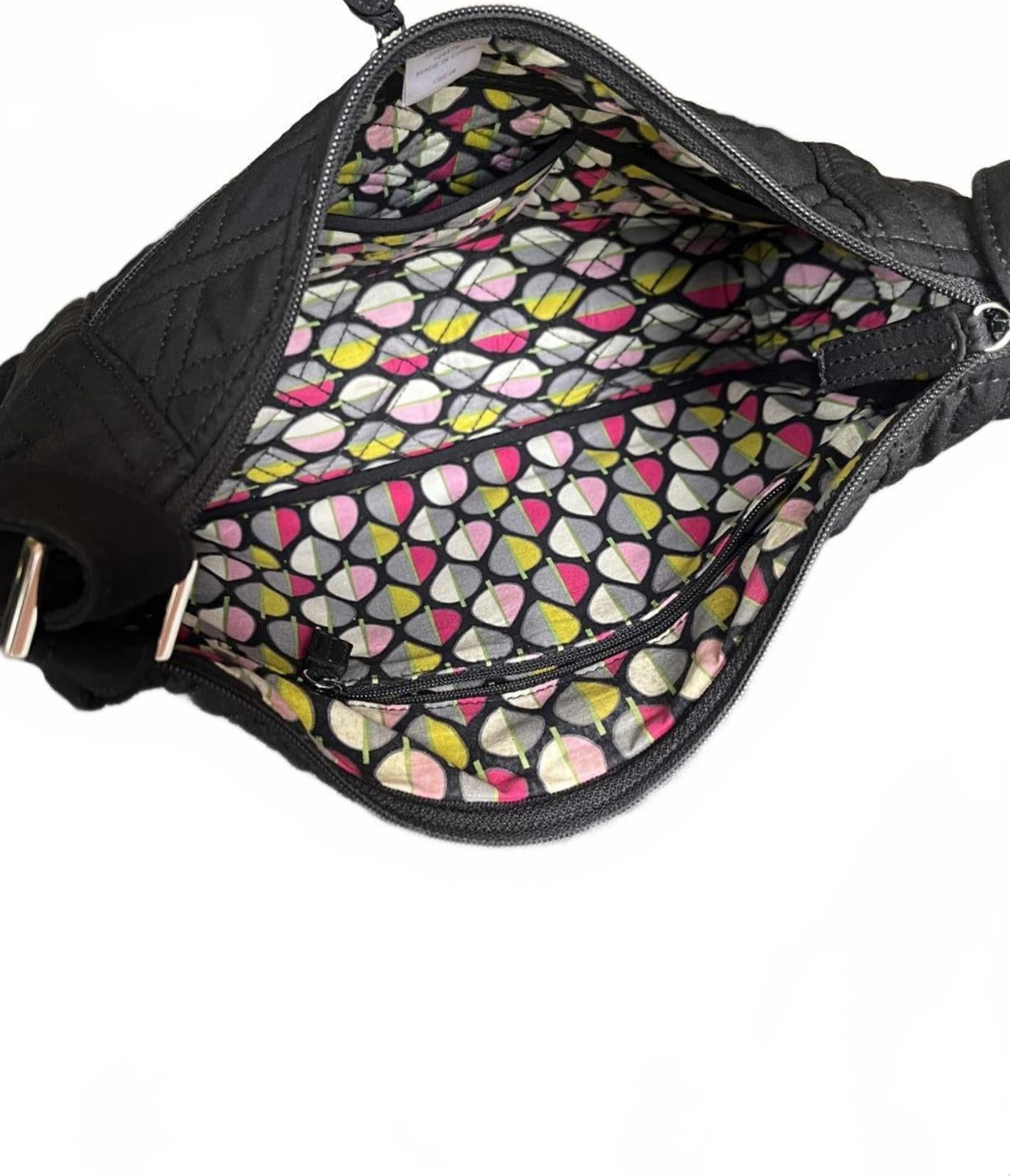 Vera Bradley Quilted Black Crossbody Shoulder Bag