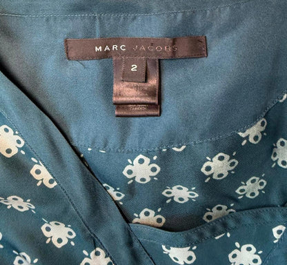Marc Jacobs Women's Blue Floral Dress Size 2