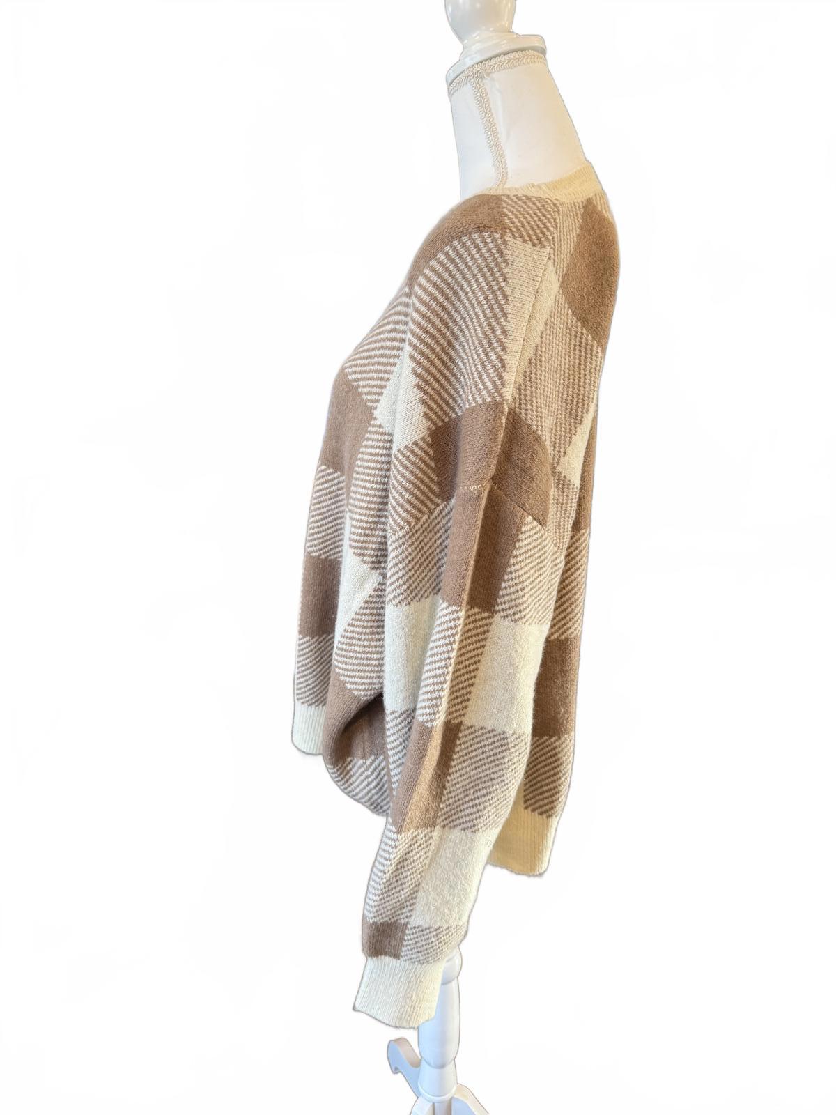 Z Supply, Check You Later Sweater, Size Large NWT
