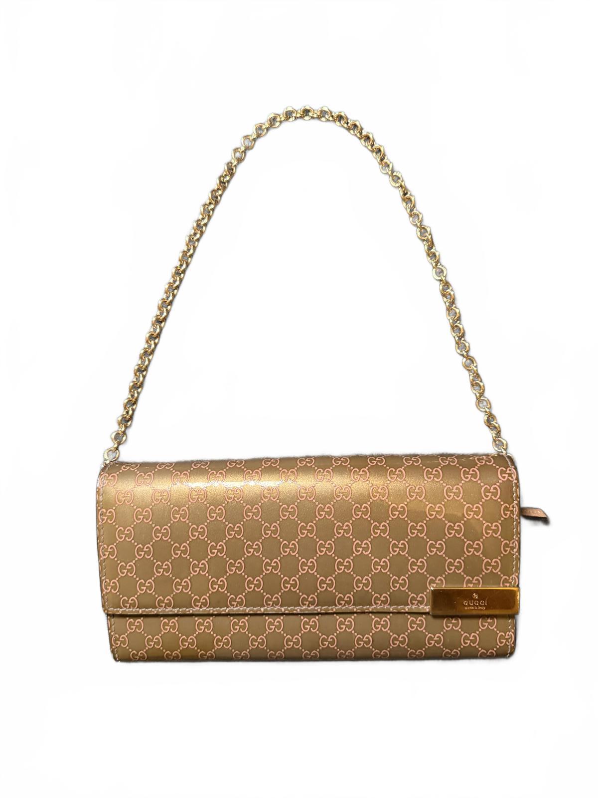 Gucci Mini- Gucciseme Monogram Wallet on Chain Clutch Bag