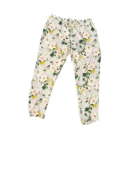 Joie Floral Print Silk Pants Size L