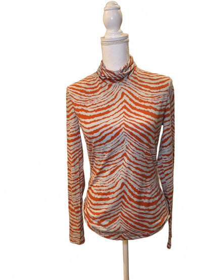 Proenza Schouler Long Sleeve Turtleneck Top, Medium