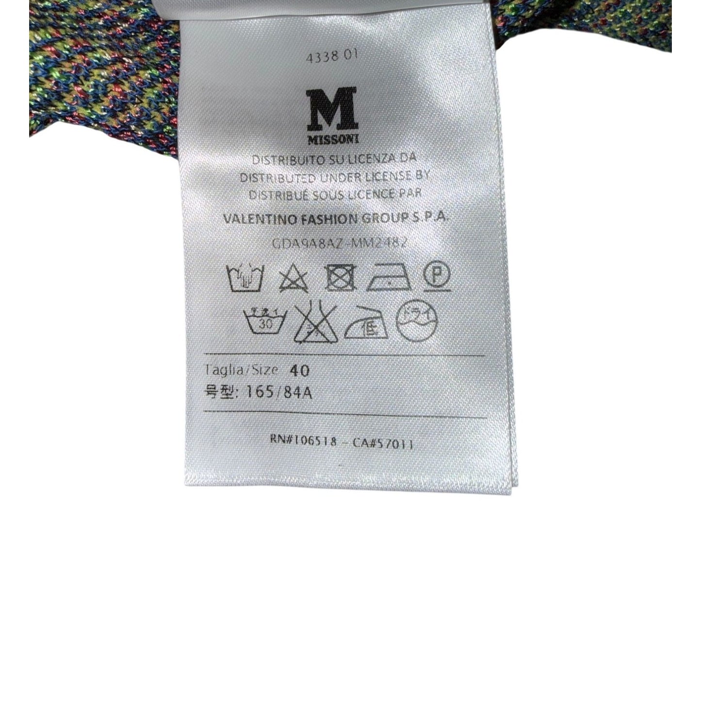 M Missoni Sleeveless Knit Dress, Size 40/US 4