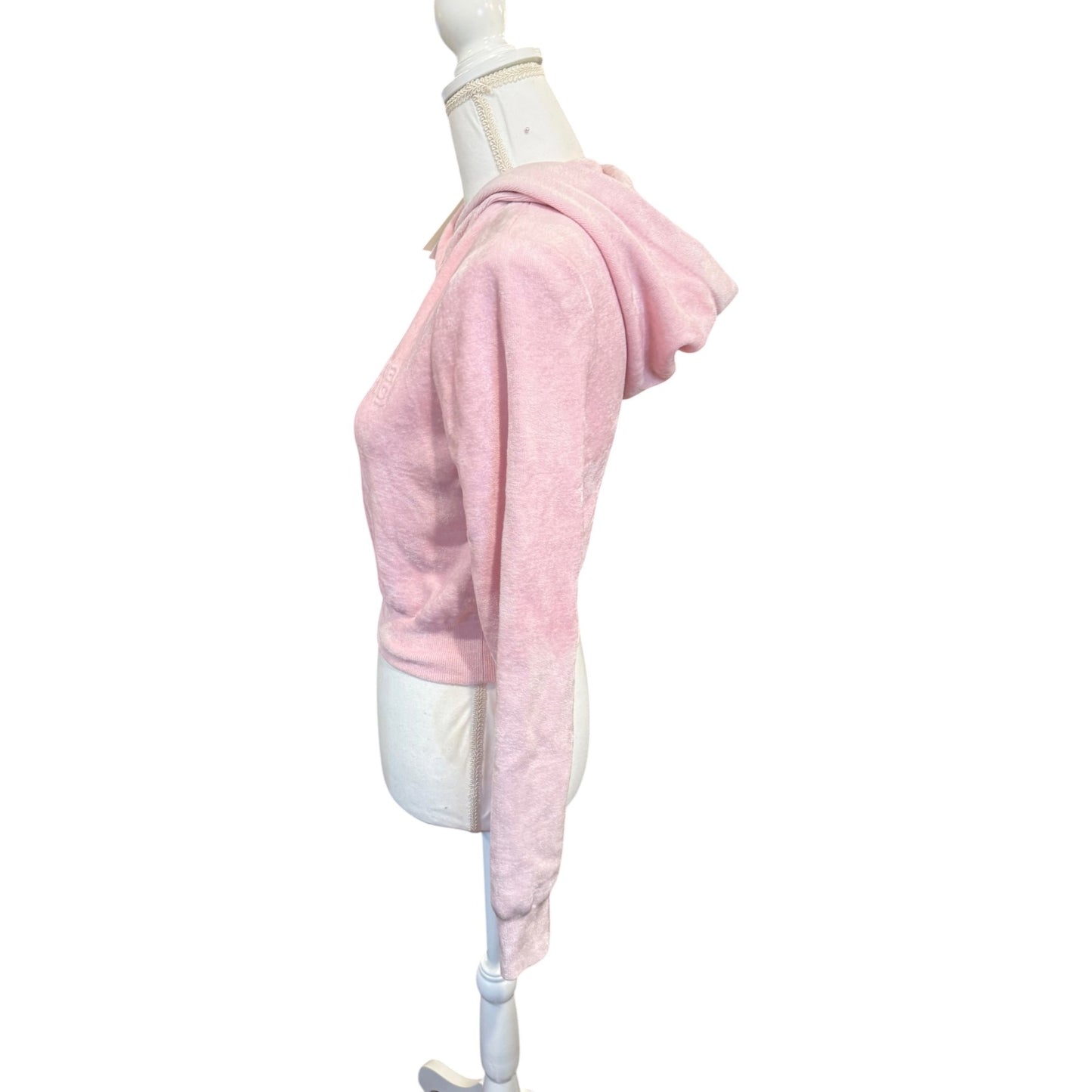 Alexanderwang. T Cropped Pink Hoodie Medium NWT