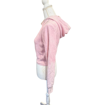 Alexanderwang. T Cropped Pink Hoodie Medium NWT