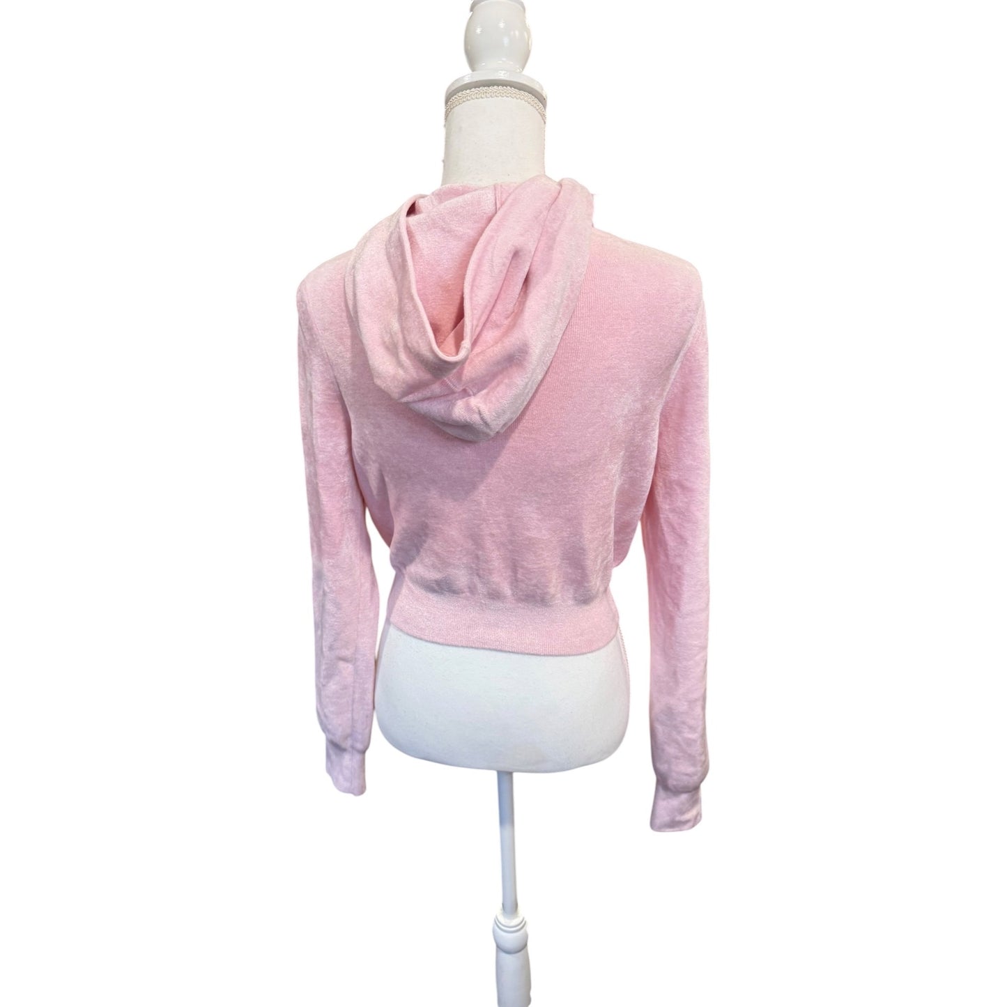 Alexanderwang. T Cropped Pink Hoodie Medium NWT