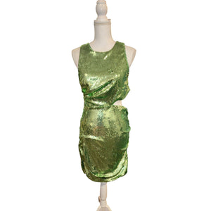 Maje Riverta Cutout Sequin Mini Dress, Size 42/M