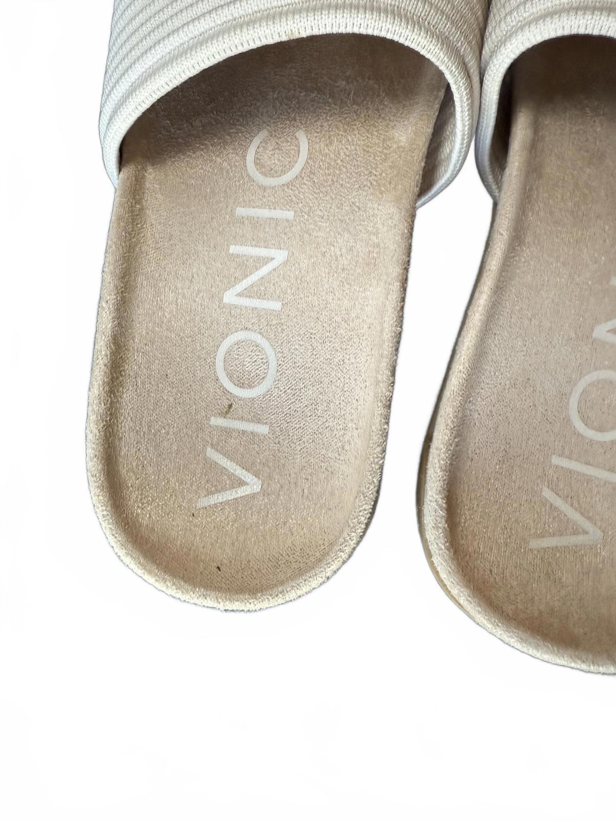 Vionic Evie Knit Slide Sandals, size 7.5