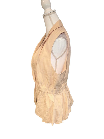 Ulla Johnson Sleeveless Peplum Blazer Vest, size Large