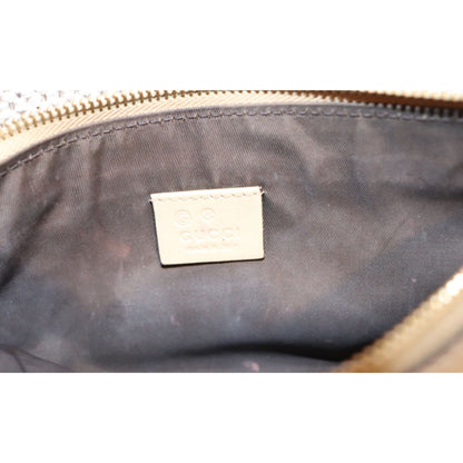 Gucci Diamonte Beige Wristlet Clutch