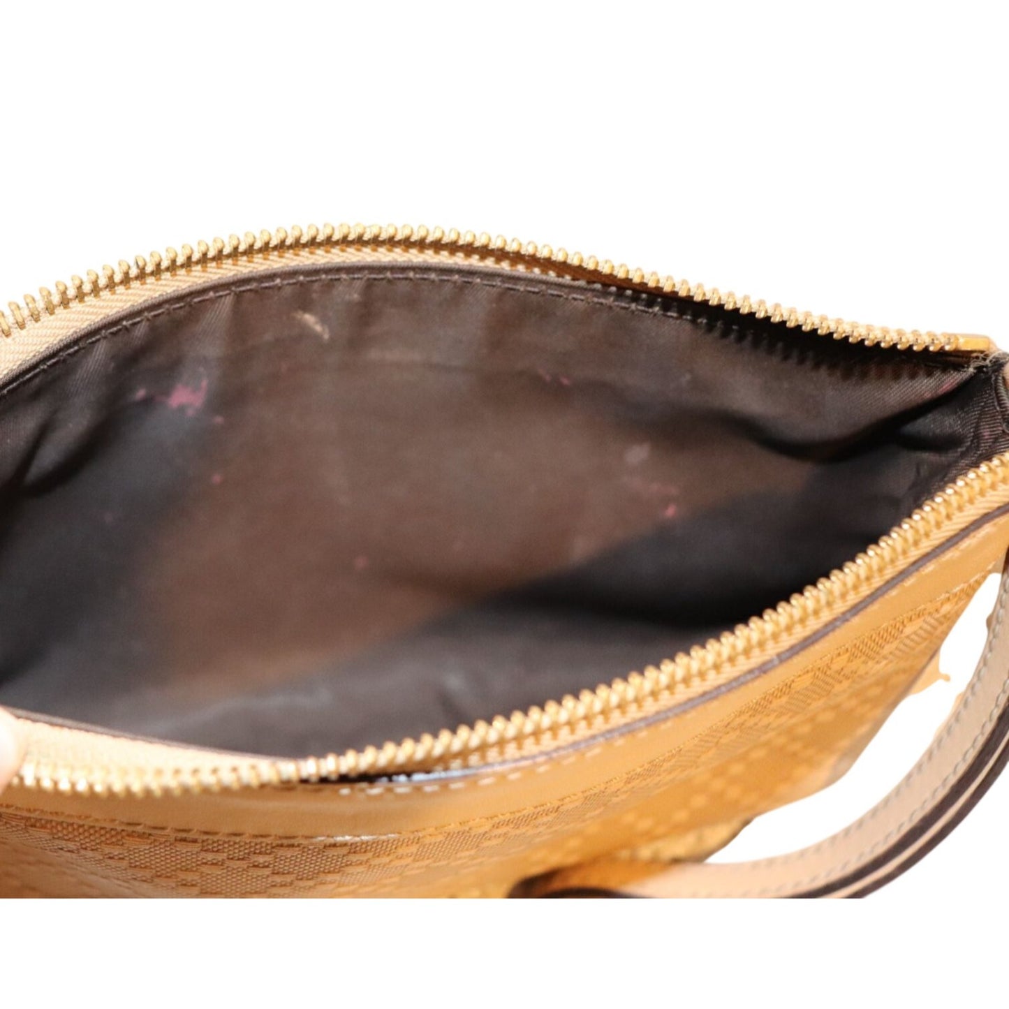 Gucci Diamonte Beige Wristlet Clutch