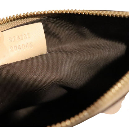 Gucci Diamonte Beige Wristlet Clutch