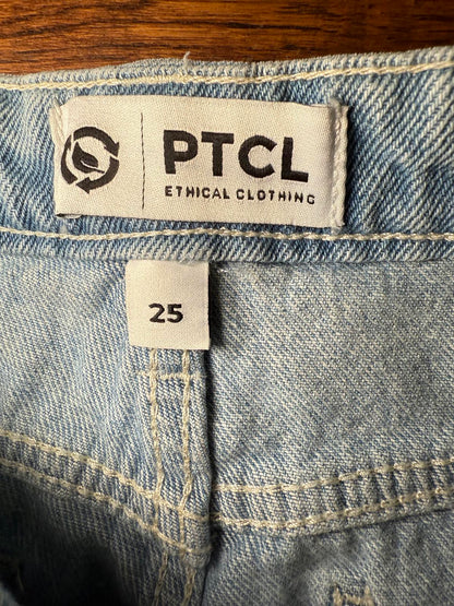 PTCL Ethical Clothing Women's Denim Shorts Size 25