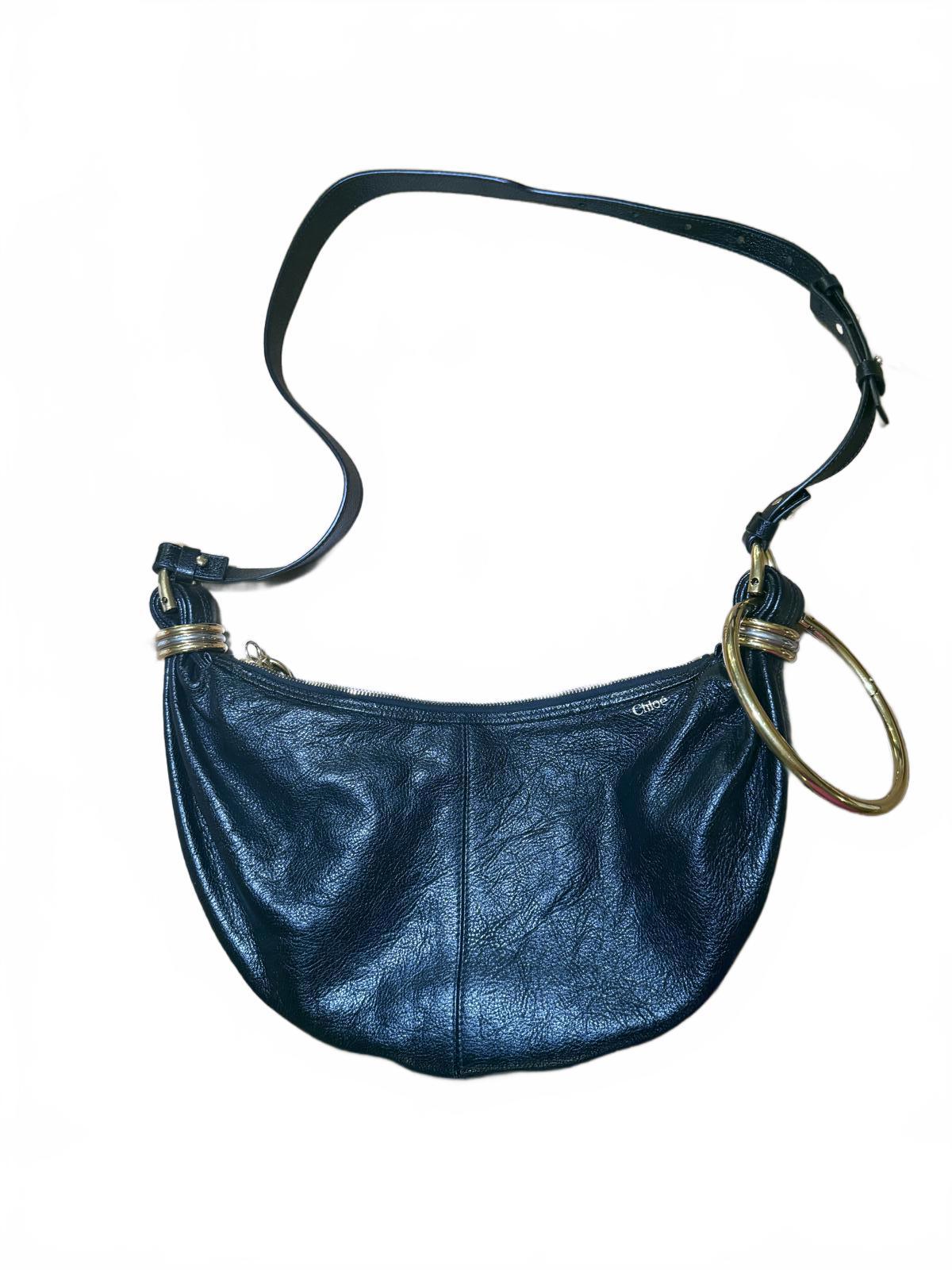 Chloe Small Bracelet Hobo bag in grained leather (0619)