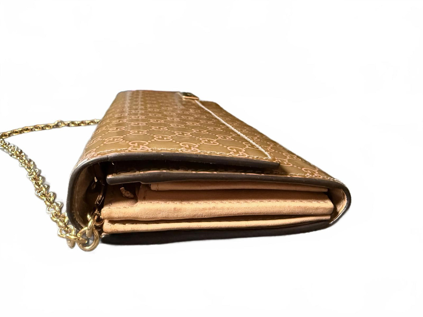 Gucci Mini- Gucciseme Monogram Wallet on Chain Clutch Bag
