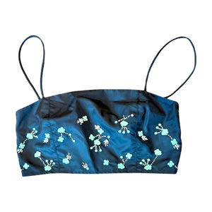 New Ganni Embellished Bandeau Top, size 2