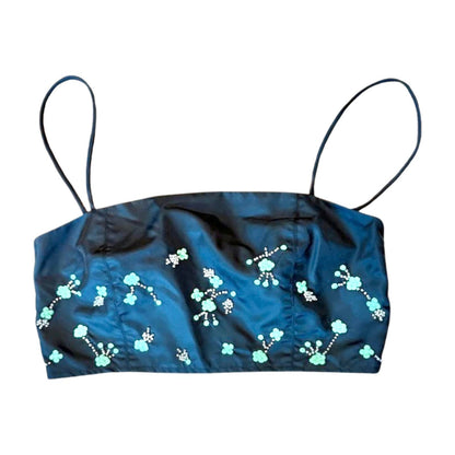 New Ganni Embellished Bandeau Top, size 2