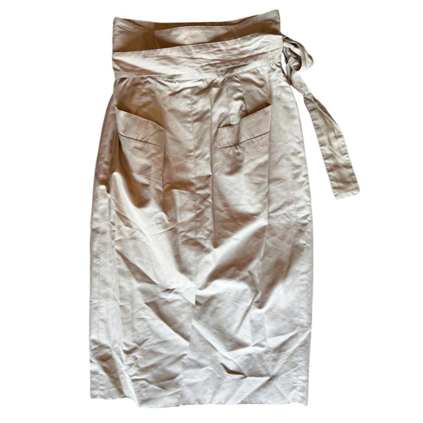 New Chloé Beige Cotton Skirt, Size 36 (US 4)