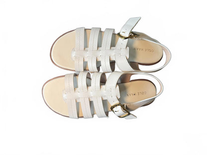 New Cole Haan Women's White Leather Sandals, Size 7.5